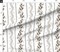 Floral Botanical Retro Vintage Directional Brown Wildflower Stripes Granny Chic Large Scale Custom Printed Fabric by Spoonflower Various Fabrics by the Yard or Fat Quarter